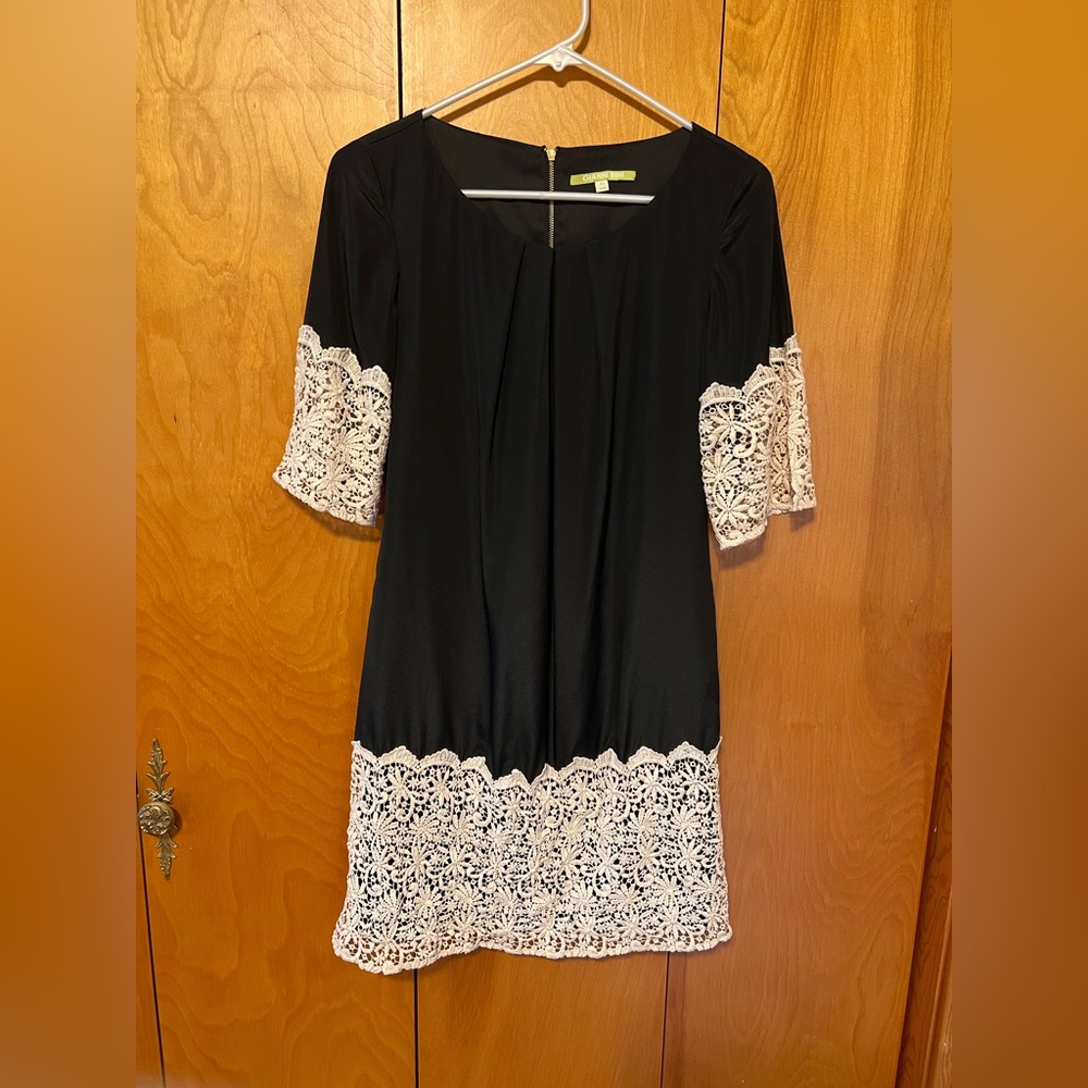 Black and White Lace Dress